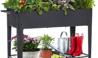 FOYUEE Elevated Garden Bed On Wheels