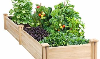 Yaheetech Raised Garden Bed Wooden Elevated Planter Flower Planting Box Vegetable/Flower/Herb Growing Bed Outdoor Solid Wood 96.7 x 24.6 x 10.6inches by Yaheetech