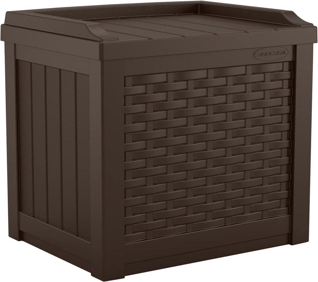 Suncast 22 Gallon Small Resin Storage Seat, Java, SSW600J Suncast 22 Gallon Small Resin Storage Seat, Java, SSW600J