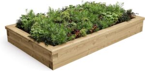WoodBlocX Raised Beds For Garden, Rectangular Outdoor Garden