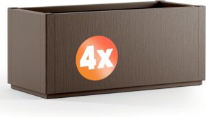 The Casaria Ethica 4-piece Flower Box Planter