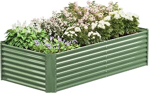 FRIZIONE Galvanized Raised Garden Bed